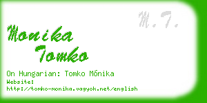 monika tomko business card